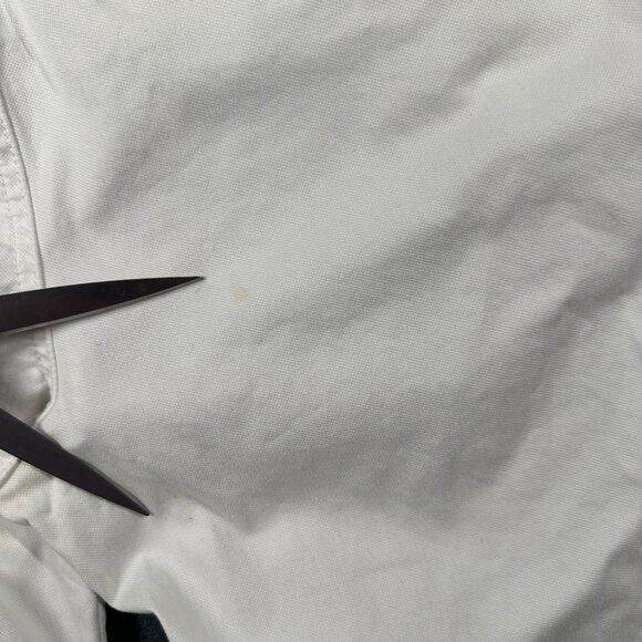 Banana Republic Womens 6 Martin Fit White Wide Leg Pants Buttons *Stains - Picture 15 of 16